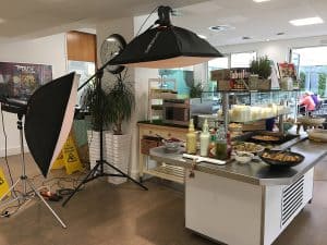 behind the scenes of samsung commercial microwave photographic shoot
