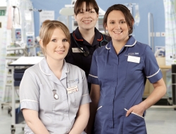 young Staff nurses at Birmingham QE Hospital