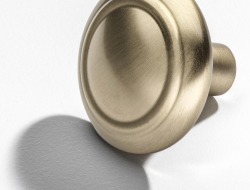Polished brass knob