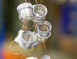 Industrial parts close up detail on dining process at Nasmyth Engineering