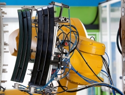 Robotic arm detail at WH Smith