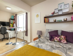 Student single room at the Pavillions Birmingham