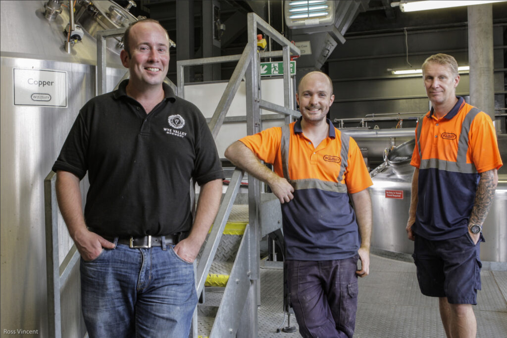 Head brewers from Wye Valley Brewery, location-industrial-people-photography