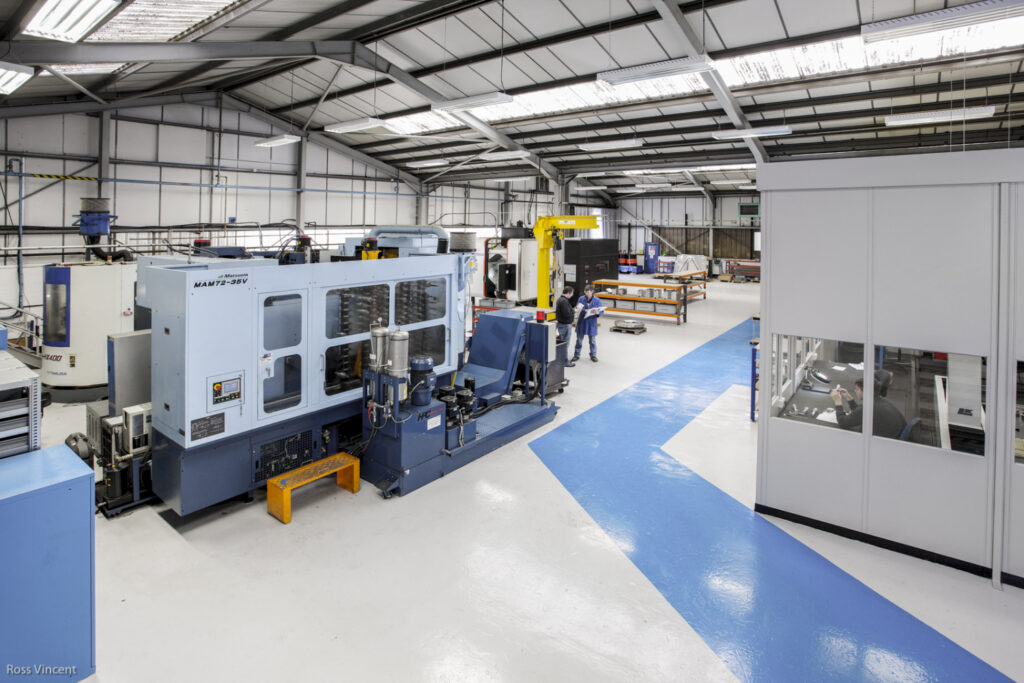 image of a clean factory at Nasmyth Engineering Coventry-industrial-photographic-image-ross-vincent-photography