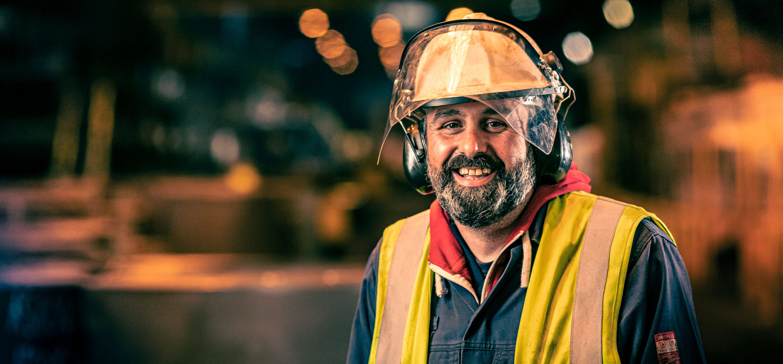 Environmental portrait at Liberty Steel Olbury Plant